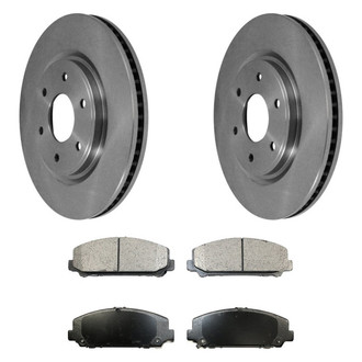 DuraGo® - Plain Front Brake Kit with Ceramic Pads