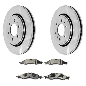 DuraGo® - Plain Front Brake Kit with Ceramic Pads
