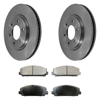 DuraGo® - Plain Front Brake Kit with Ceramic Pads