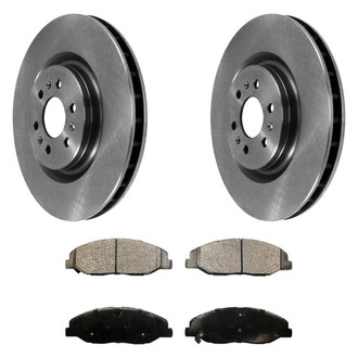 DuraGo® - 1-Piece Plain Brake Kit with Ceramic Brake Pads