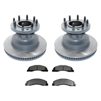 DuraGo® - Premium™ Plain Front Brake Kit with Semi-Metallic Pads
