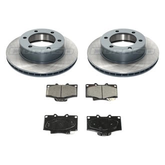 DuraGo® - Premium™ Plain Front Brake Kit with Semi-Metallic Pads