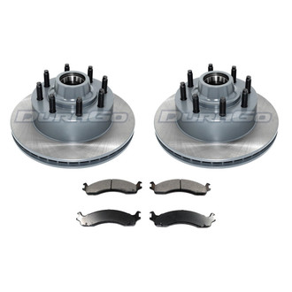 DuraGo® - Premium™ Plain Front Brake Kit with Semi-Metallic Pads
