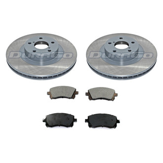 DuraGo® - Premium™ Plain Front Brake Kit with Semi-Metallic Pads