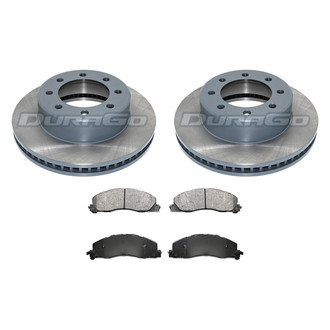 DuraGo® - Premium™ Plain Front Brake Kit with Semi-Metallic Pads