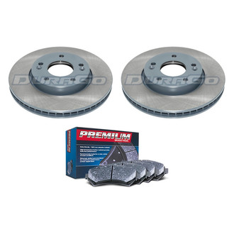 DuraGo® - Premium™ Plain Front Brake Kit with Semi-Metallic Pads
