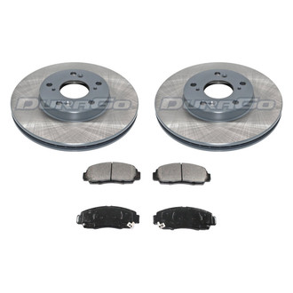 DuraGo® - Premium 1-Piece Plain Brake Kit with Semi-Metallic Brake Pads