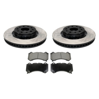 DuraGo® - Premium 1-Piece Plain Brake Kit with Semi-Metallic Brake Pads