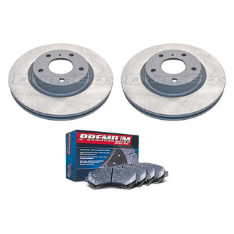 DuraGo® - Premium™ Plain Front Brake Kit with Semi-Metallic Pads