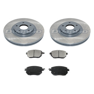 DuraGo® - Premium™ Plain Front Brake Kit with Semi-Metallic Pads