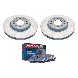 DuraGo® - Premium™ Plain Front Brake Kit with Semi-Metallic Pads