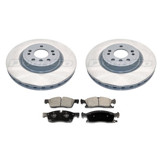 DuraGo® - Premium 1-Piece Plain Brake Kit with Semi-Metallic Brake Pads