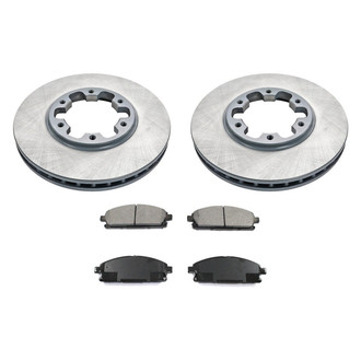 DuraGo® - Premium™ Plain Front Brake Kit with Semi-Metallic Pads