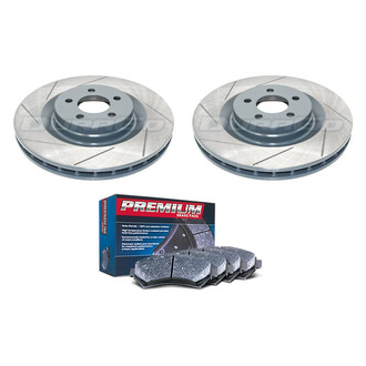 DuraGo® - Premium™ Plain Front Brake Kit with Semi-Metallic Pads