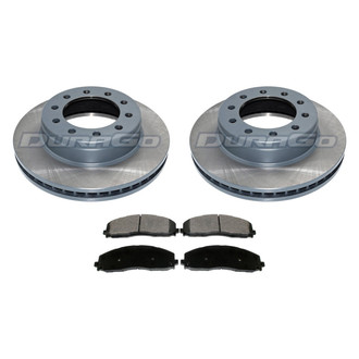 DuraGo® - Premium™ Plain Front Brake Kit with Semi-Metallic Pads