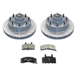 DuraGo® - Premium 1-Piece Plain Brake Kit with Semi-Metallic Brake Pads