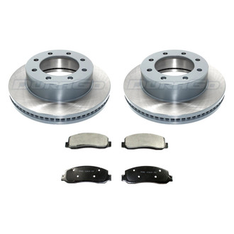 DuraGo® - Premium™ Plain Front Brake Kit with Semi-Metallic Pads