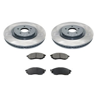 DuraGo® - Premium™ Plain Front Brake Kit with Semi-Metallic Pads