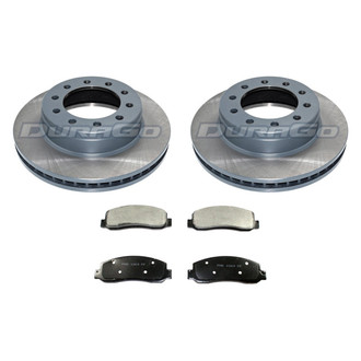 DuraGo® - Premium™ Plain Front Brake Kit with Semi-Metallic Pads
