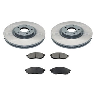 DuraGo® - Premium™ Plain Front Brake Kit with Semi-Metallic Pads