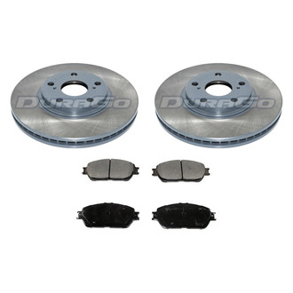 DuraGo® - Premium™ Plain Front Brake Kit with Semi-Metallic Pads