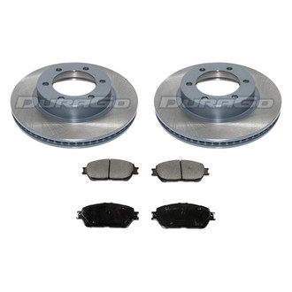 DuraGo® - Premium™ Plain Front Brake Kit with Semi-Metallic Pads