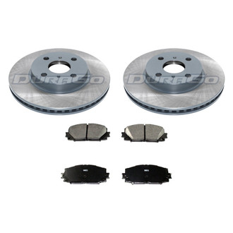 DuraGo® - Premium™ Plain Front Brake Kit with Semi-Metallic Pads