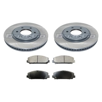 DuraGo® - Premium™ Plain Front Brake Kit with Semi-Metallic Pads