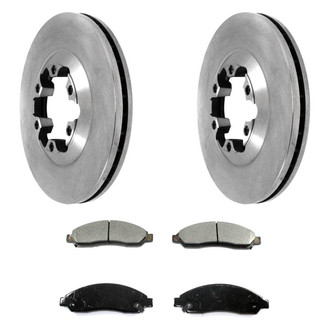 DuraGo® - Premium™ Plain Front Brake Kit with Semi-Metallic Pads