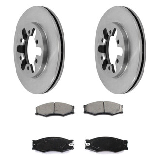 DuraGo® - Premium 1-Piece Plain Brake Kit with Semi-Metallic Brake Pads
