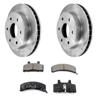 DuraGo® - Premium™ Plain Front Brake Kit with Semi-Metallic Pads