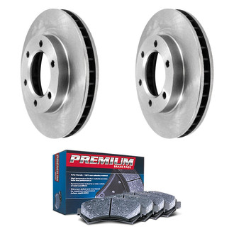 DuraGo® - Premium 1-Piece Plain Brake Kit with Semi-Metallic Brake Pads