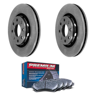 DuraGo® - Premium 1-Piece Plain Brake Kit with Semi-Metallic Brake Pads