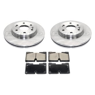 DuraGo® - Premium 1-Piece Plain Brake Kit with Semi-Metallic Brake Pads