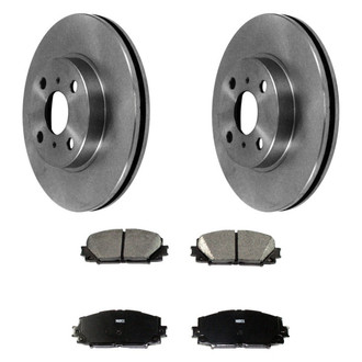 DuraGo® - Plain Front Brake Kit with Ceramic Pads