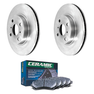 DuraGo® - 1-Piece Plain Brake Kit with Ceramic Brake Pads