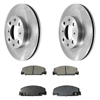 DuraGo® - 1-Piece Plain Brake Kit with Ceramic Brake Pads