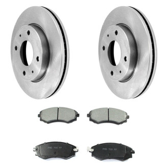 DuraGo® - Plain Front Brake Kit with Ceramic Pads