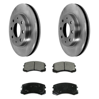 DuraGo® - Plain Front Brake Kit with Ceramic Pads