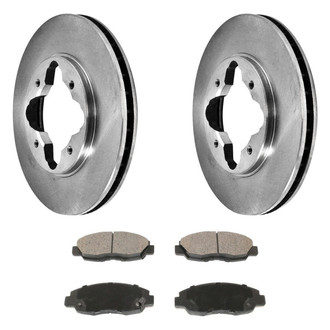 DuraGo® - Plain Front Brake Kit with Ceramic Pads