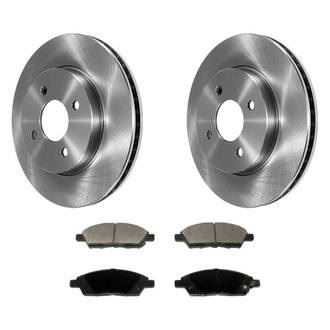 DuraGo® - Plain Front Brake Kit with Ceramic Pads