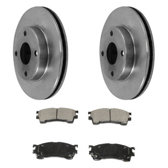 DuraGo® - Plain Front Brake Kit with Ceramic Pads