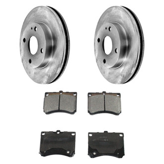 DuraGo® - Plain Front Brake Kit with Ceramic Pads