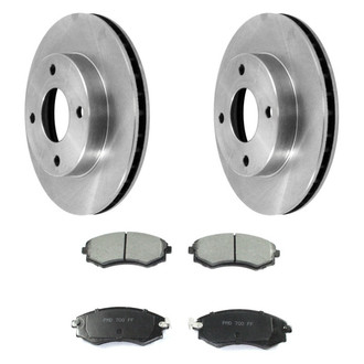 DuraGo® - Plain Front Brake Kit with Ceramic Pads