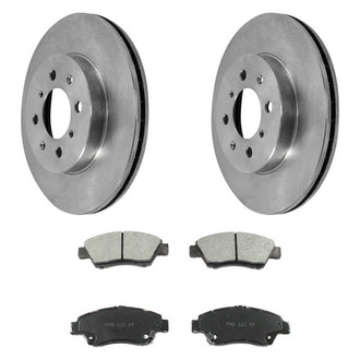 DuraGo® - Plain Front Brake Kit with Ceramic Pads