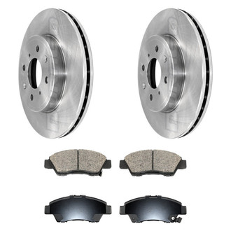 DuraGo® - 1-Piece Plain Brake Kit with Ceramic Brake Pads