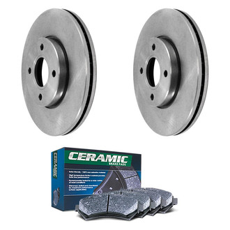 DuraGo® - Plain Front Brake Kit with Ceramic Pads