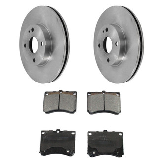 DuraGo® - 1-Piece Plain Brake Kit with Ceramic Brake Pads