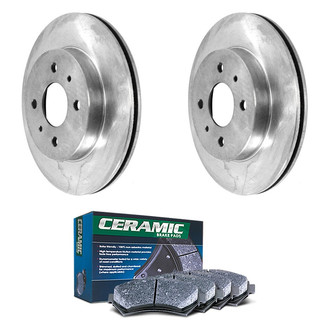 DuraGo® - Plain Front Brake Kit with Ceramic Pads