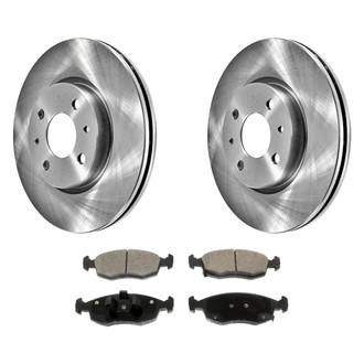 DuraGo® - Plain Front Brake Kit with Ceramic Pads